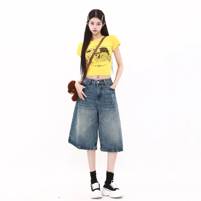 AURORA MUSE Denim Shorts Women's-4