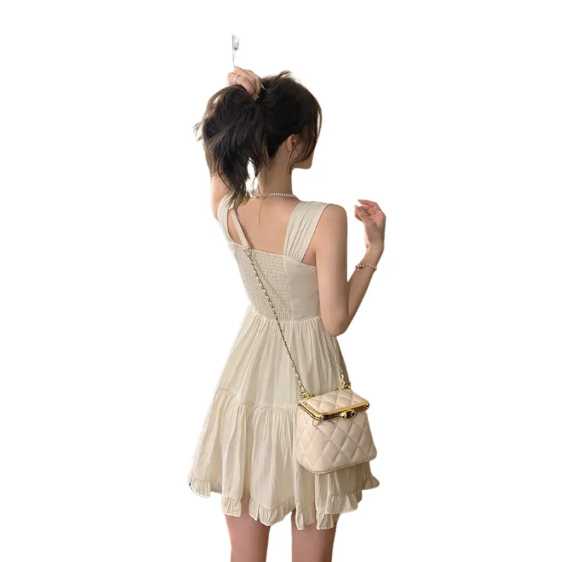 AURORA MUSE Slip Dresses Women's Apricot-1
