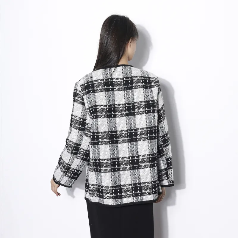 AURORA MUSE Cropped Coats Women's Black-2