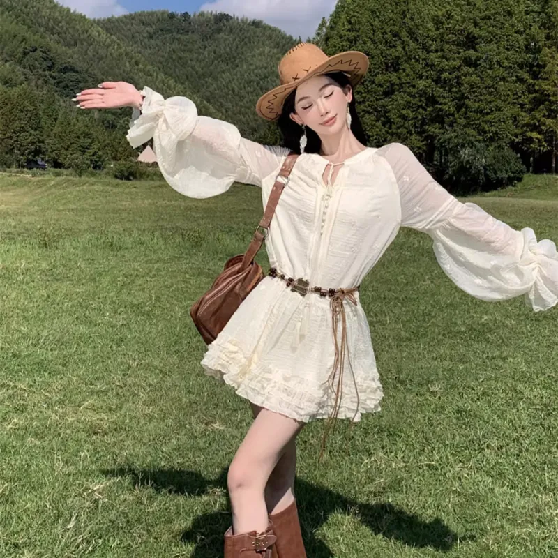 AURORA MUSE Long Sleeved Dress Women's-3