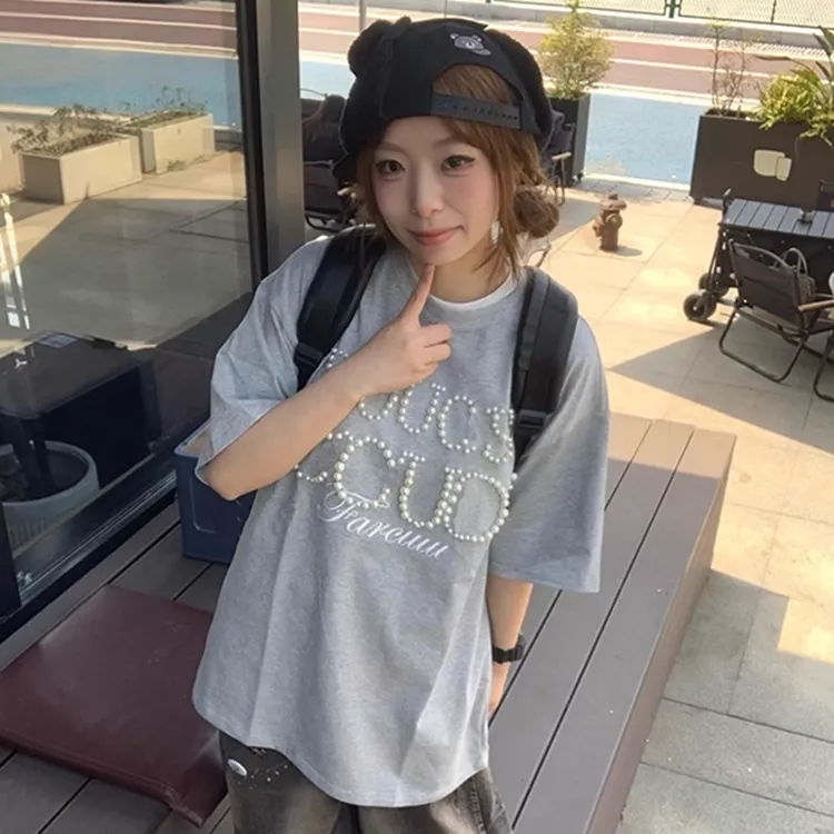 AURORA MUSE Drop Shoulder Sleeve T Shirt Women's-4