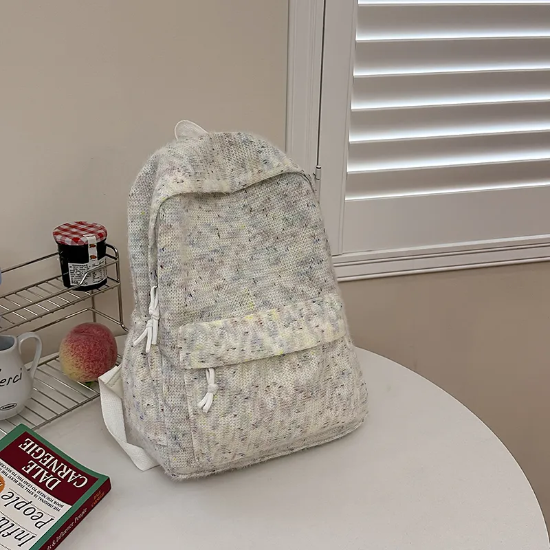 ZOGA Knitted Fabric With Nylon Backpack Women's Multicolor-8