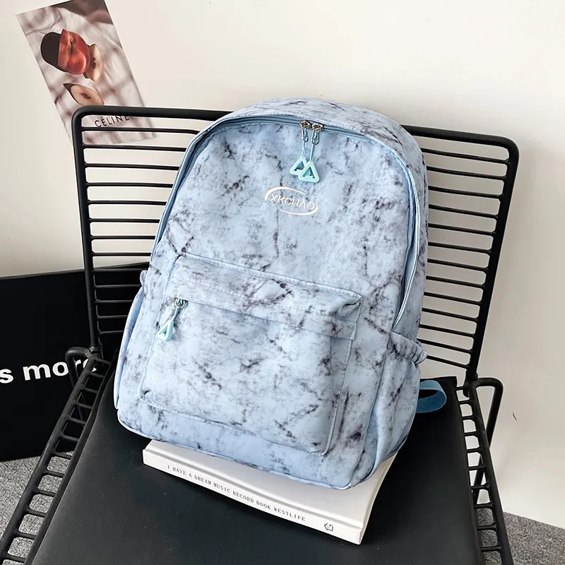 ZOGA Nylon Backpack Unisex Gray/Black/Red/Blue-14