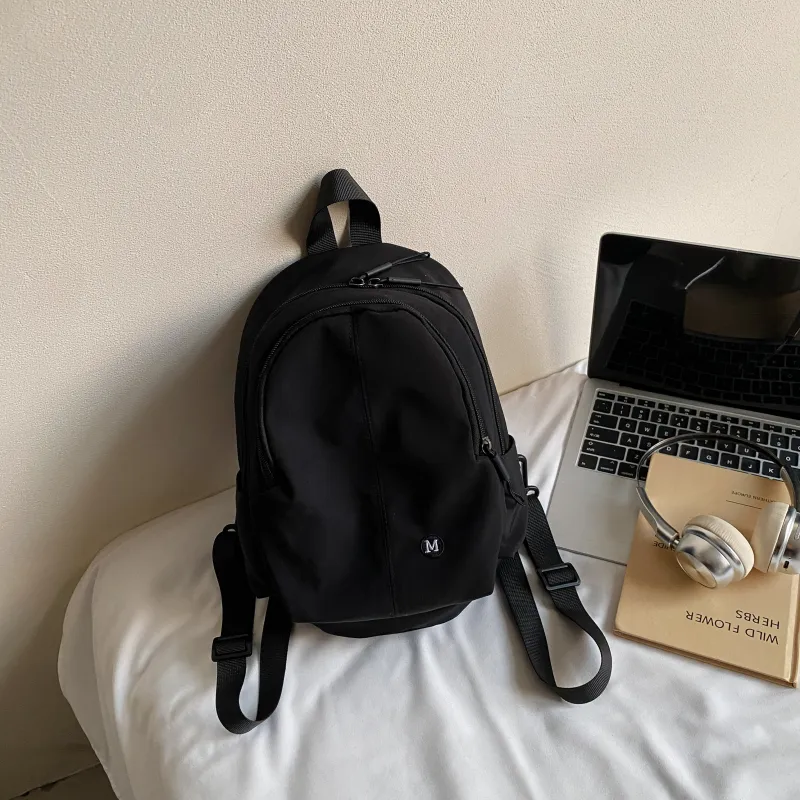 ZOGA Fabric Backpack Regular Unisex Ecru/Black/Burgundy/Green-12