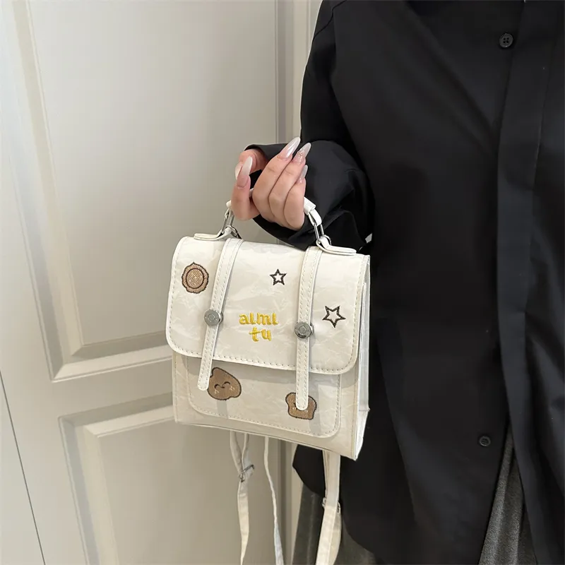 ZOGA PU Backpack Women's White/Black-2