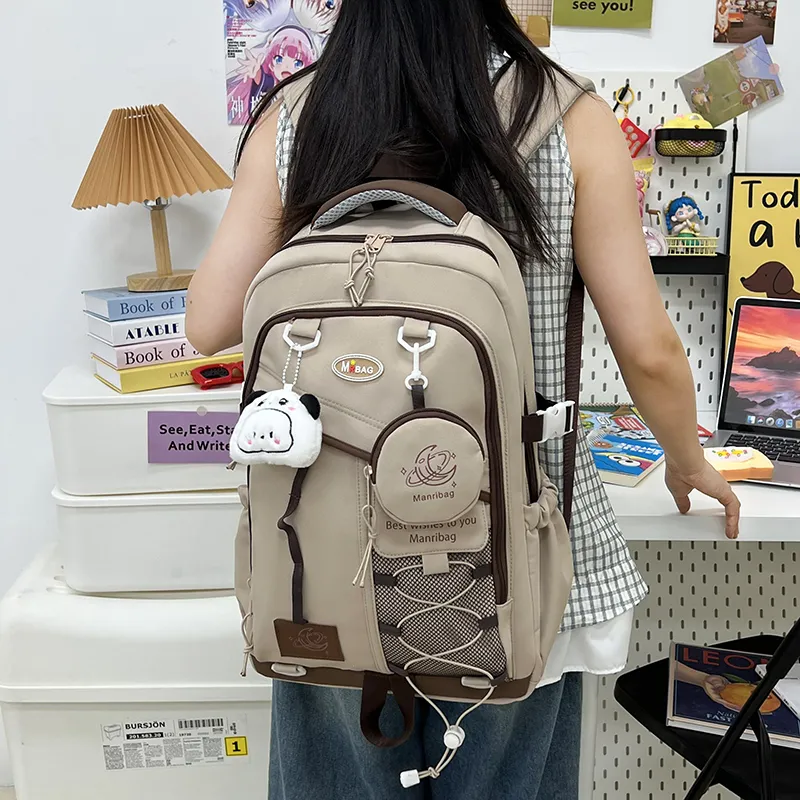 ZOGA Oxford Backpack Unisex Black/White/Purple/Blue/Coffee-23