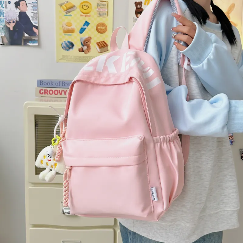 ZOGA Nylon Backpack Unisex White/Black/Red/Blue-7