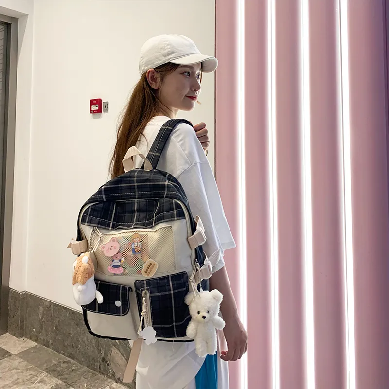 ZOGA Canvas Backpack Regular Women's Multicolor-1