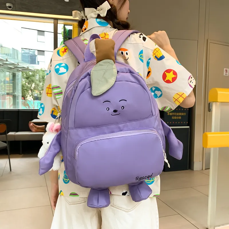 ZOGA Nylon Backpack Women's White, Purple, Orange-5