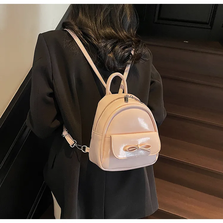 PULUWIRR PU Backpack Women's White/Silver/Black/Green/Pink-39