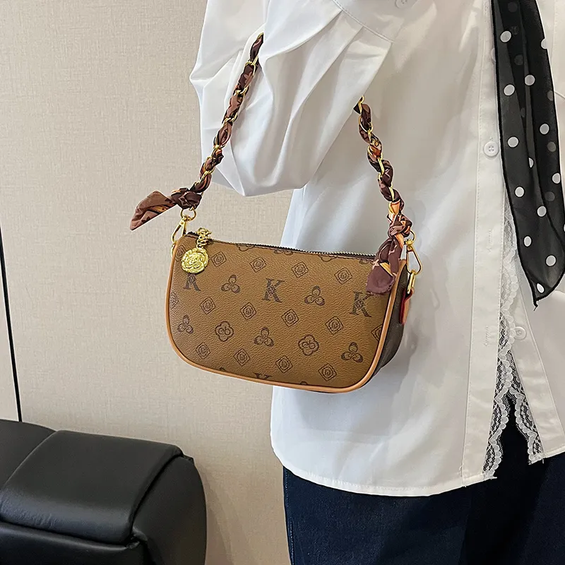 ZOGA PU Shoulder Bag Unisex Coffee/Brown-4