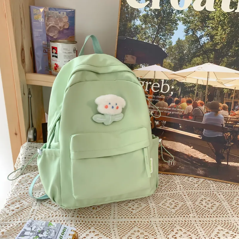 ZOGA Nylon Backpack Women's Green/Ecru/Khaki/Light Yellow/Black/Pink-2