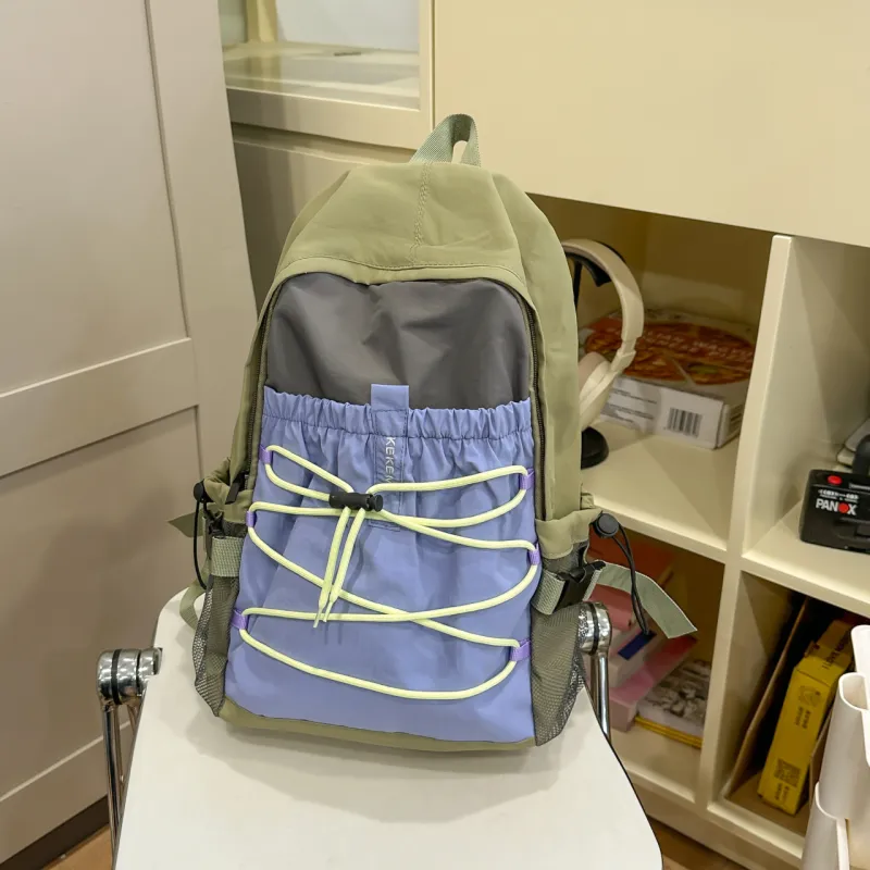 ZOGA Nylon Backpack Unisex Multicolor-13