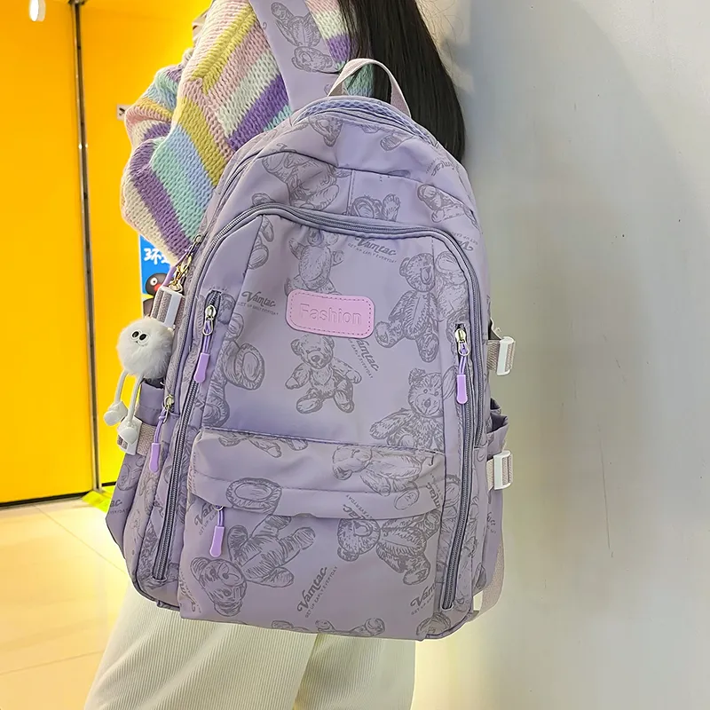 ZOGA Nylon Backpack Regular Unisex Multicolor-18