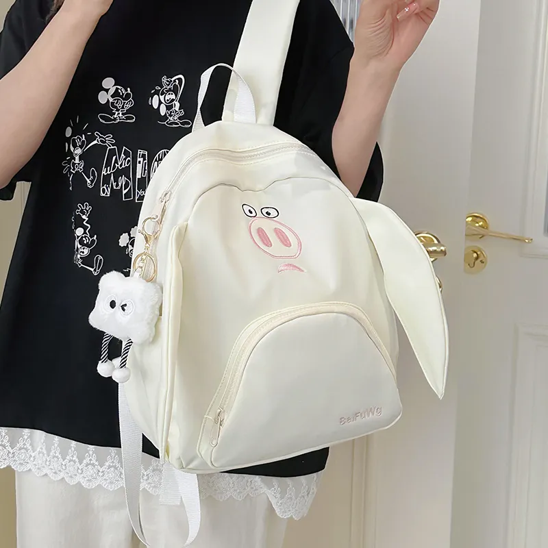 ZOGA Nylon Backpack Women's White/Pink-2