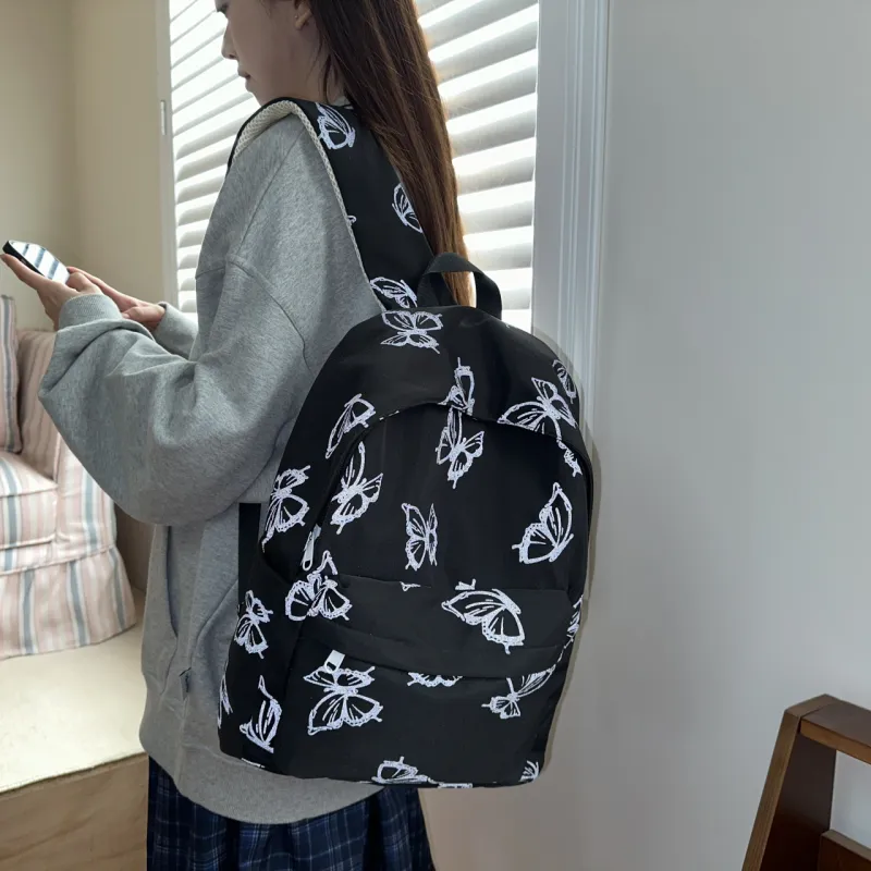 ZOGA Nylon Backpack Unisex Black/Green/Gray/Ecru-8