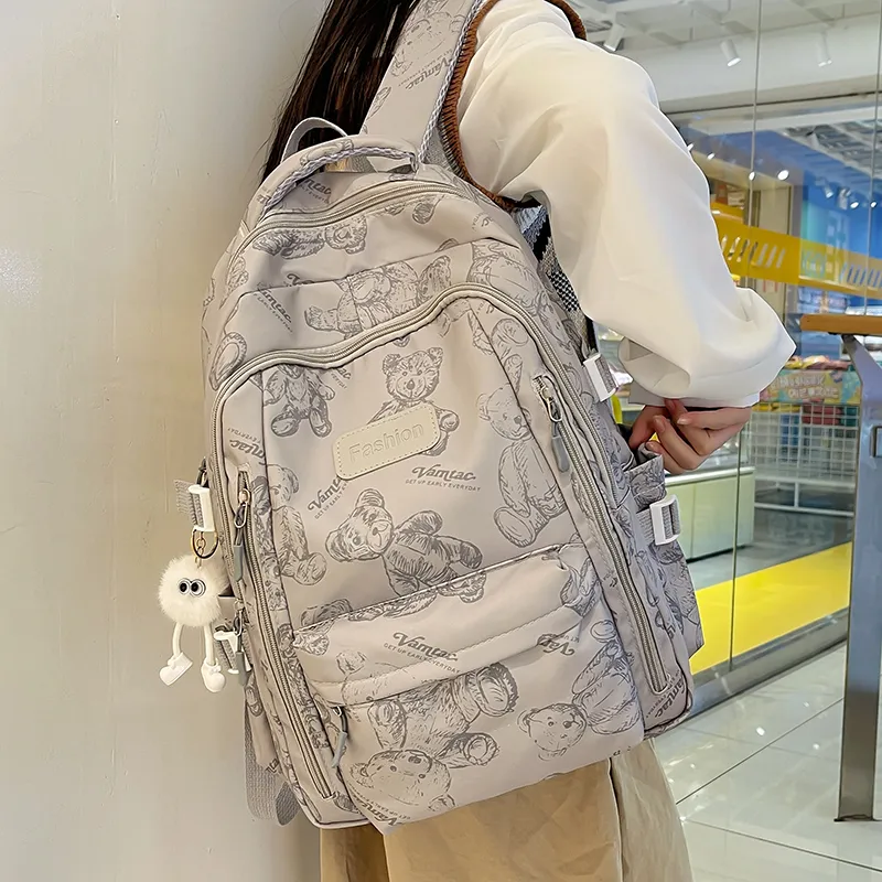 ZOGA Nylon Backpack Regular Unisex Multicolor-9