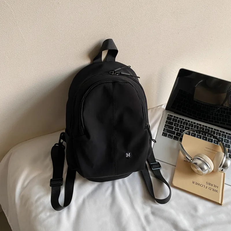 ZOGA Fabric Backpack Regular Unisex Ecru/Black/Burgundy/Green-11
