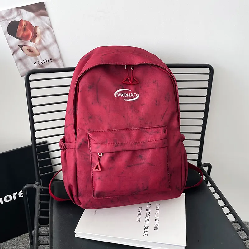ZOGA Nylon Backpack Unisex Gray/Black/Red/Blue-10