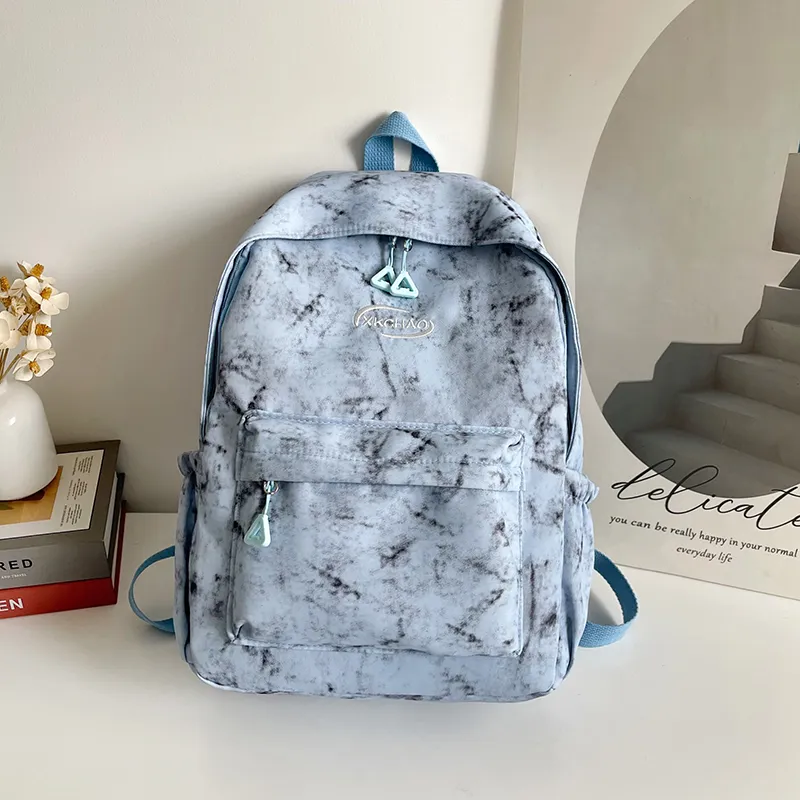 ZOGA Nylon Backpack Unisex Gray/Black/Red/Blue-15