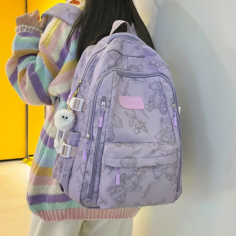 ZOGA Nylon Backpack Regular Unisex Multicolor-19