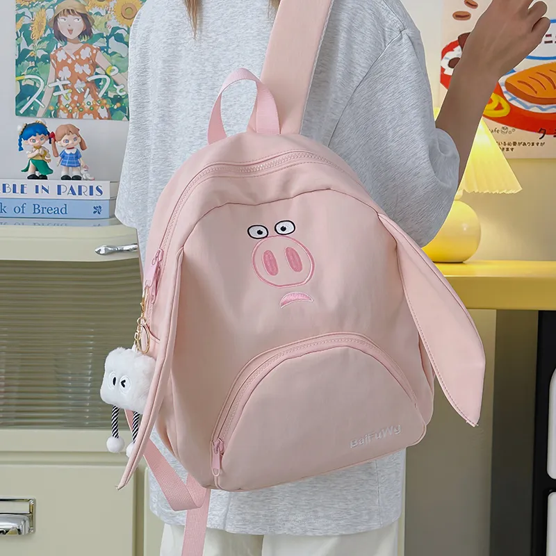 ZOGA Nylon Backpack Women's White/Pink-5
