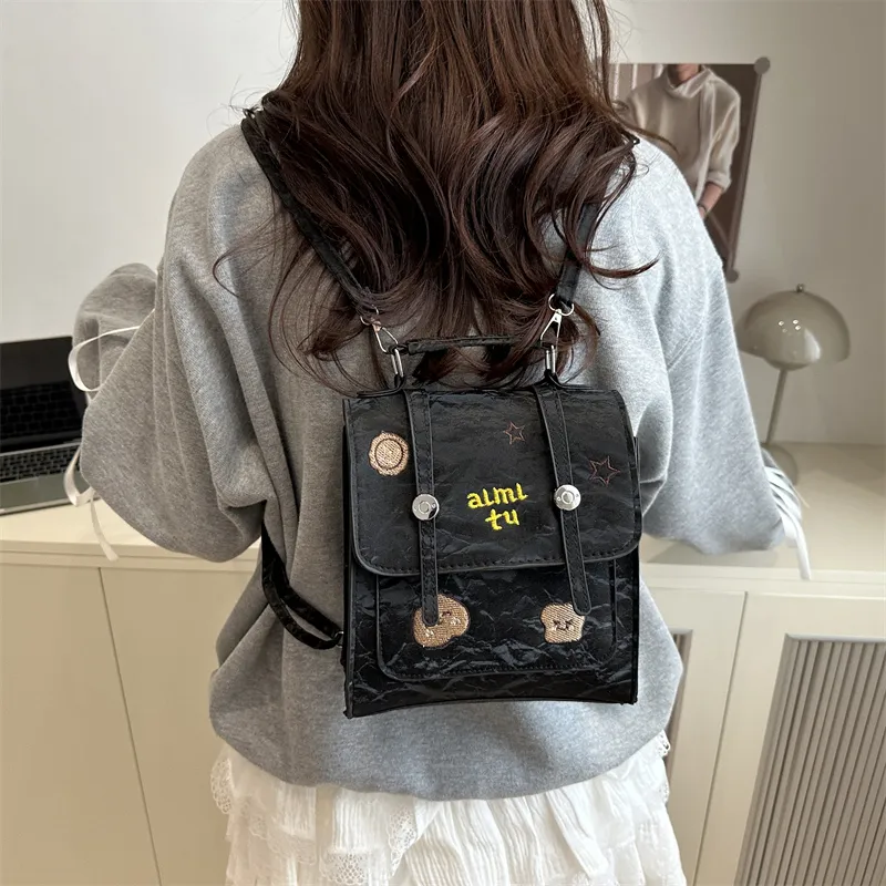ZOGA PU Backpack Women's White/Black-9