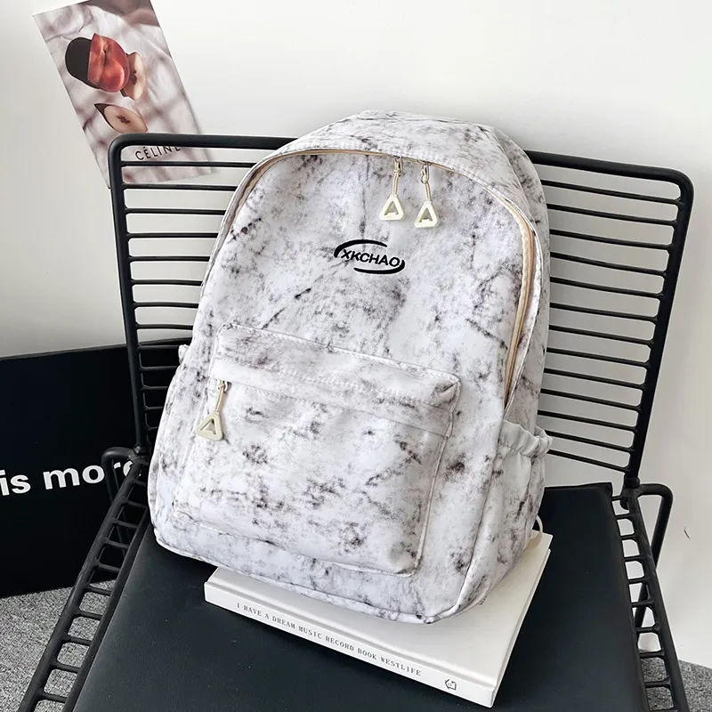 ZOGA Nylon Backpack Unisex Gray/Black/Red/Blue-3