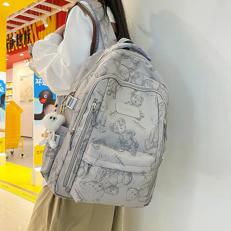 ZOGA Nylon Backpack Regular Unisex Multicolor-7