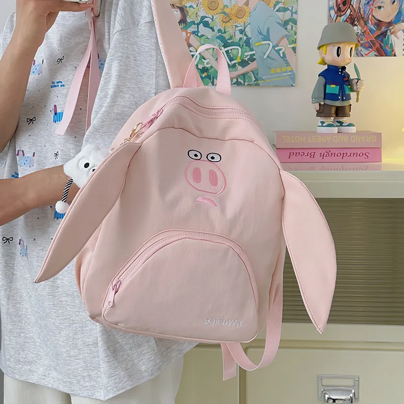 ZOGA Nylon Backpack Women's White/Pink-6