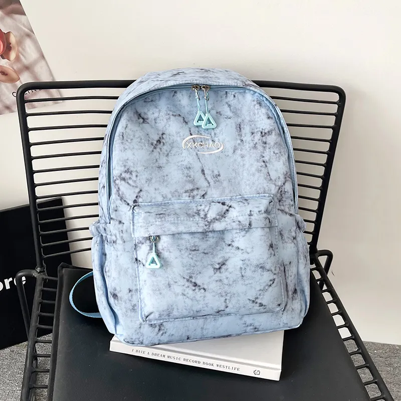 ZOGA Nylon Backpack Unisex Gray/Black/Red/Blue-13