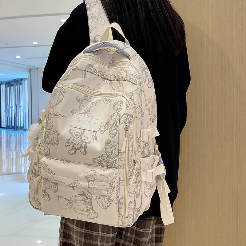 ZOGA Nylon Backpack Regular Unisex Multicolor-3