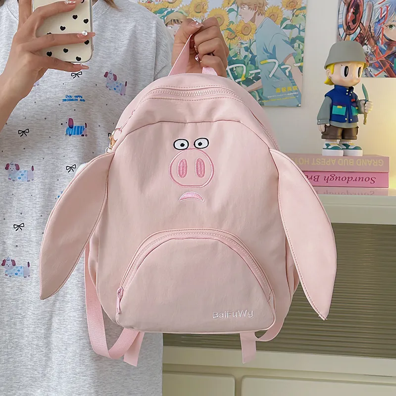 ZOGA Nylon Backpack Women's White/Pink-7