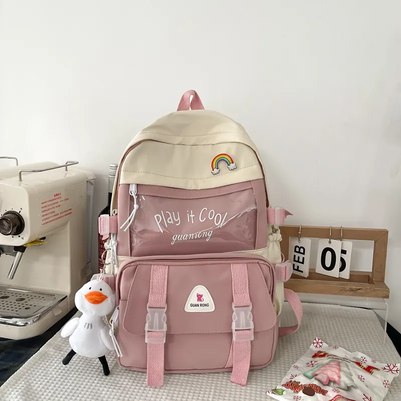 ZOGA Nylon With PVC Backpack Women's Multicolor-3