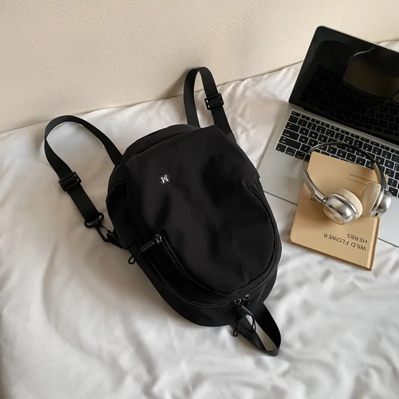 ZOGA Fabric Backpack Regular Unisex Ecru/Black/Burgundy/Green-13