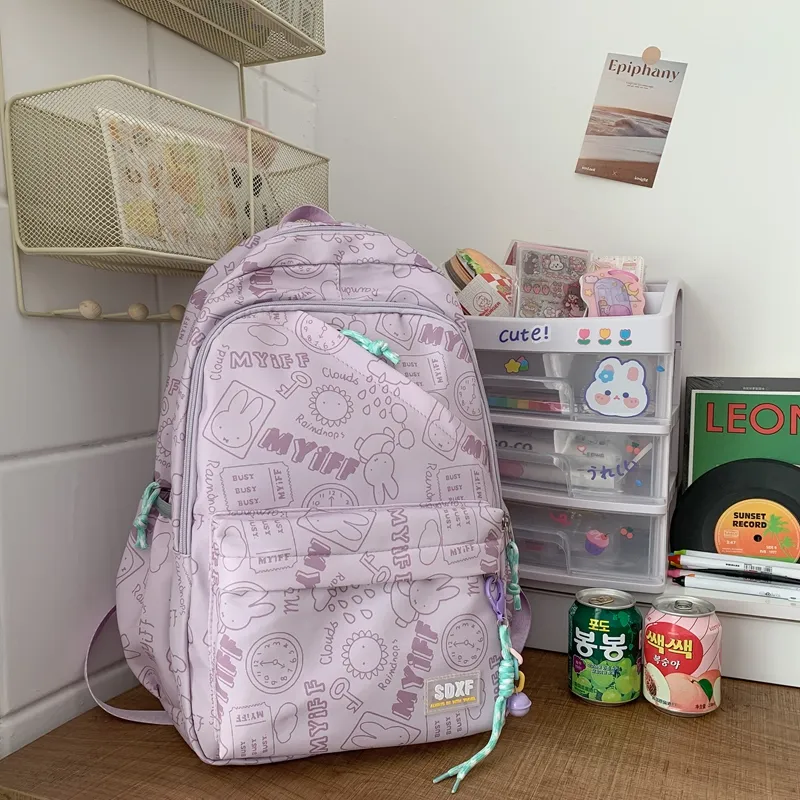 ZOGA Nylon Backpack Unisex Multicolor-5