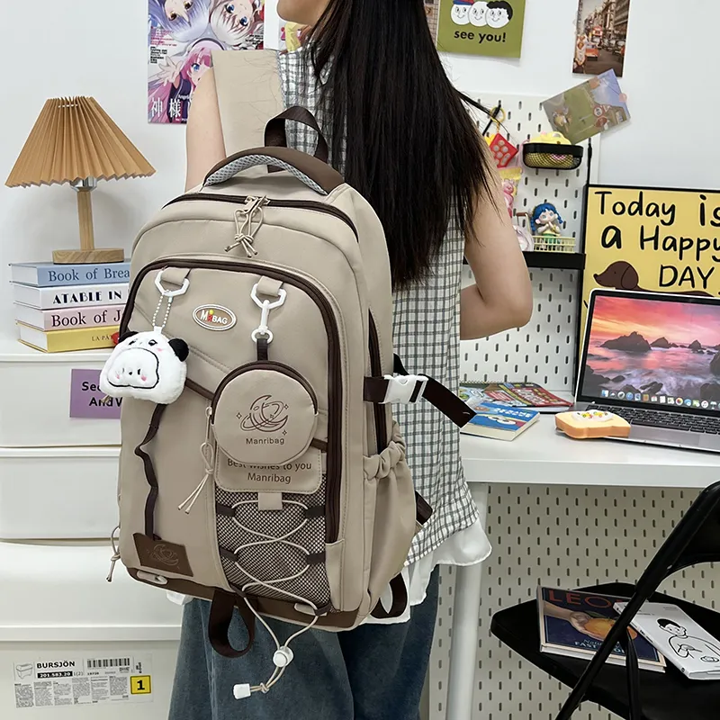 ZOGA Oxford Backpack Unisex Black/White/Purple/Blue/Coffee-21