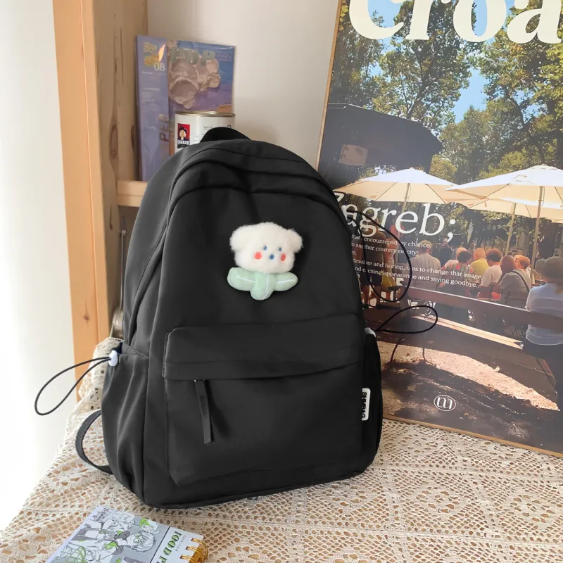 ZOGA Nylon Backpack Women's Green/Ecru/Khaki/Light Yellow/Black/Pink-14