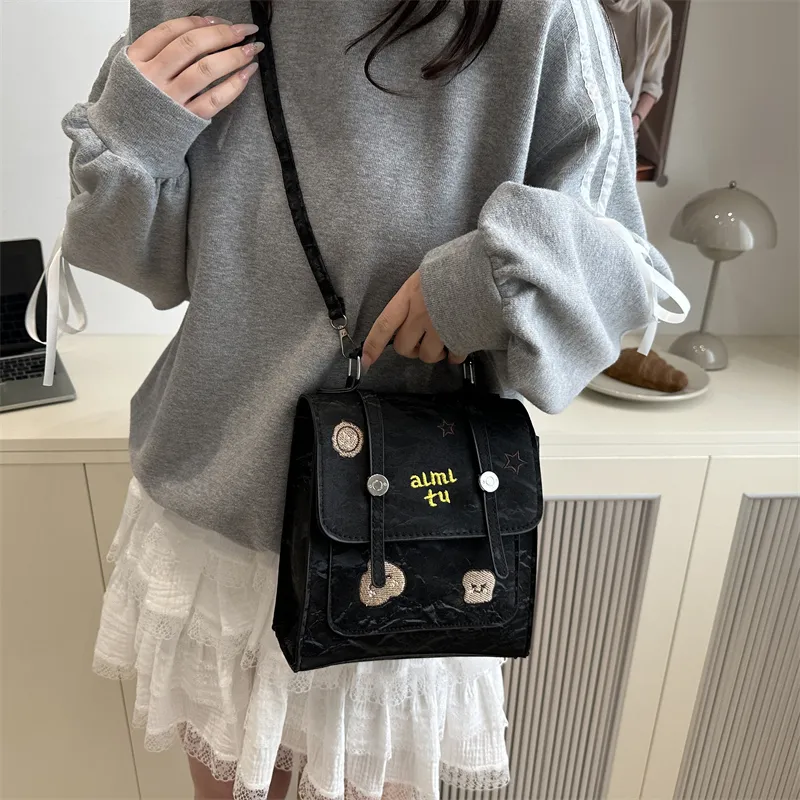 ZOGA PU Backpack Women's White/Black-10