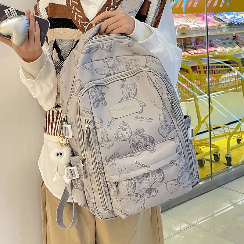 ZOGA Nylon Backpack Regular Unisex Multicolor-8
