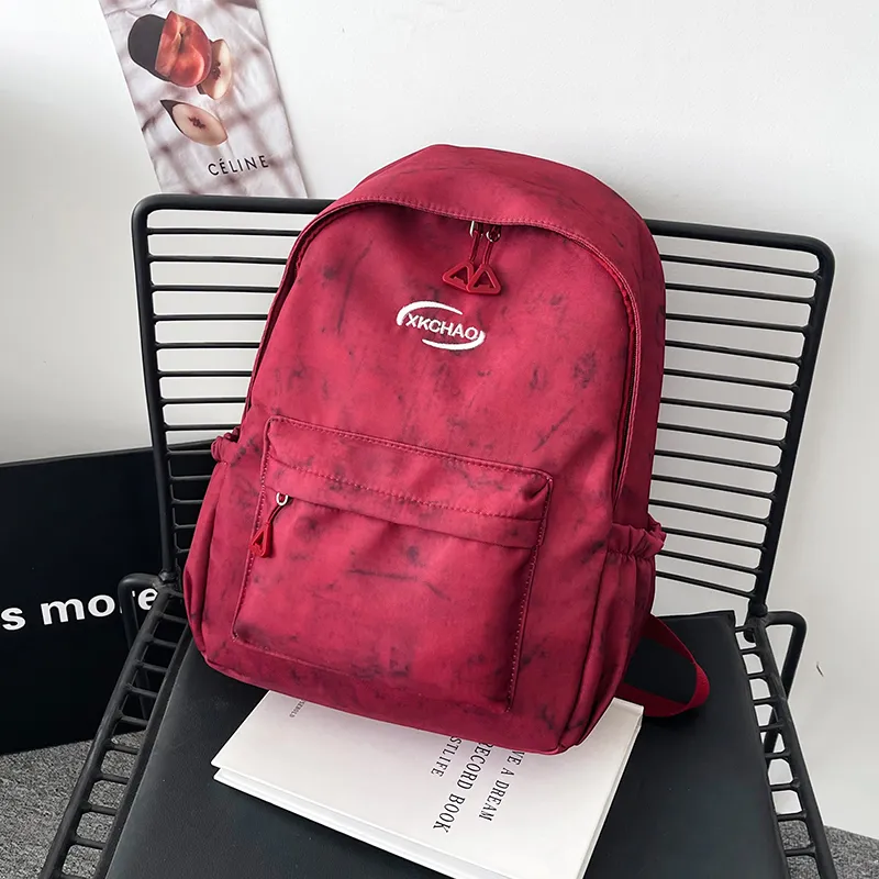 ZOGA Nylon Backpack Unisex Gray/Black/Red/Blue-11