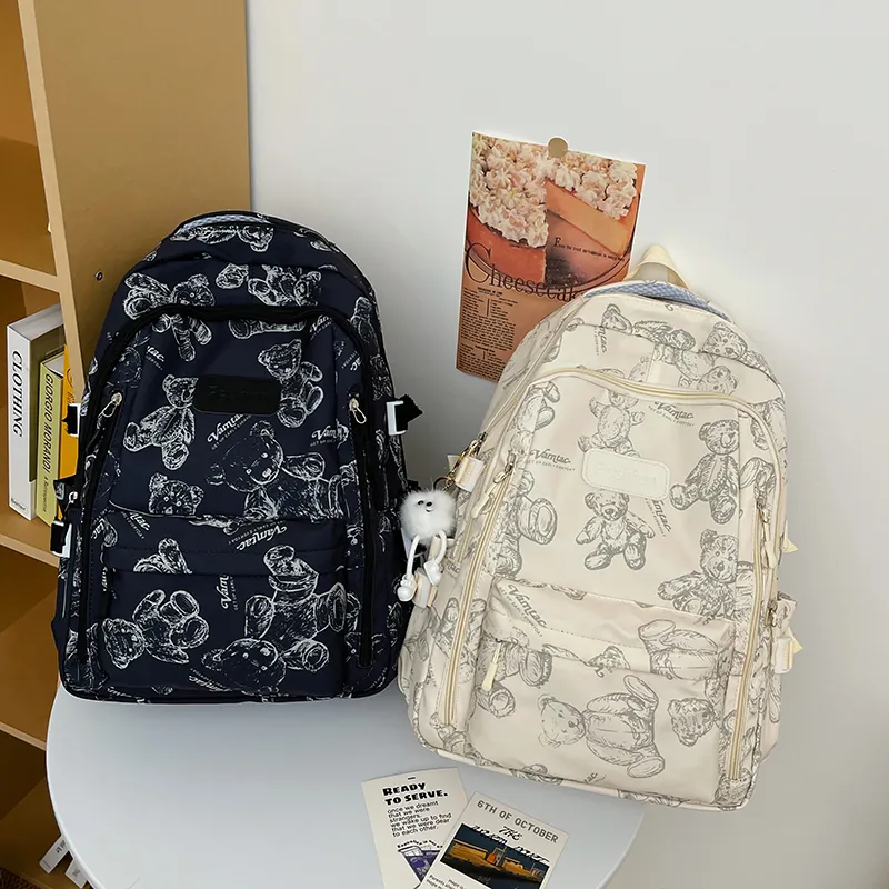 ZOGA Nylon Backpack Regular Unisex Multicolor-12