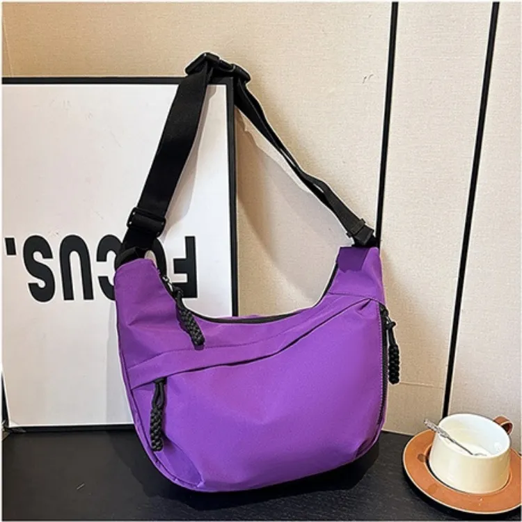 ZOGA Oxford Crossbody Bag Regular Women's Ecru/Black/Red/Purple-7