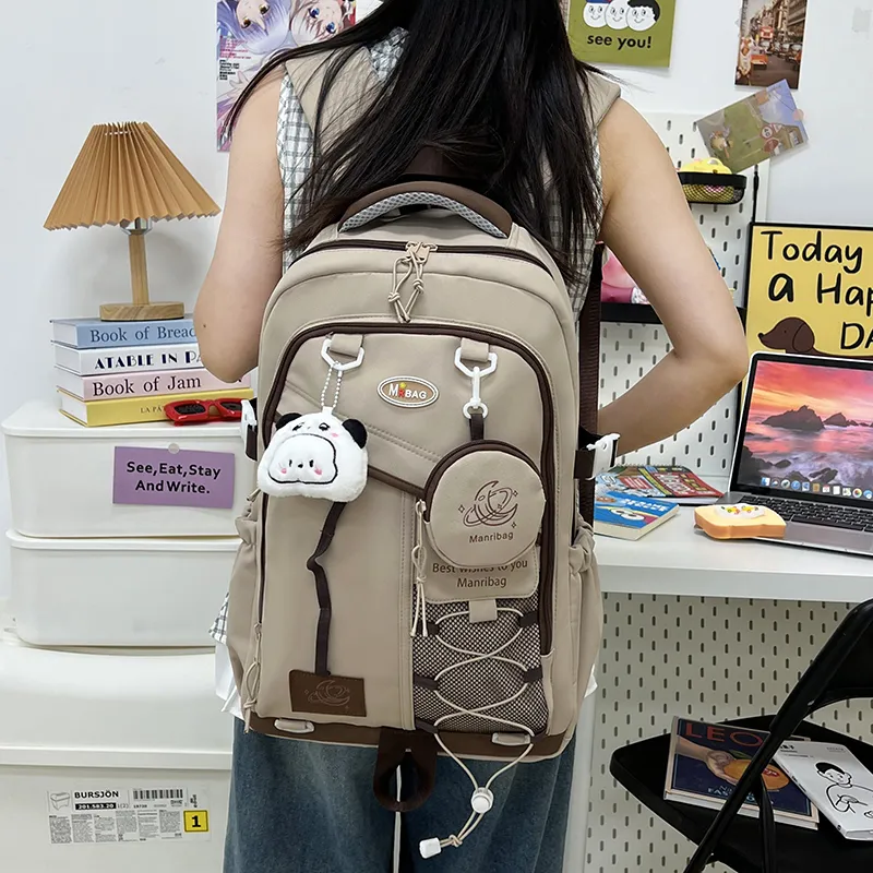 ZOGA Oxford Backpack Unisex Black/White/Purple/Blue/Coffee-22