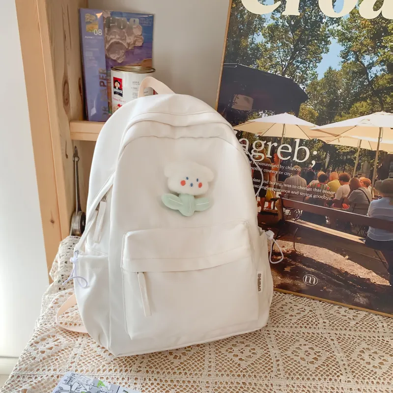 ZOGA Nylon Backpack Women's Green/Ecru/Khaki/Light Yellow/Black/Pink-5