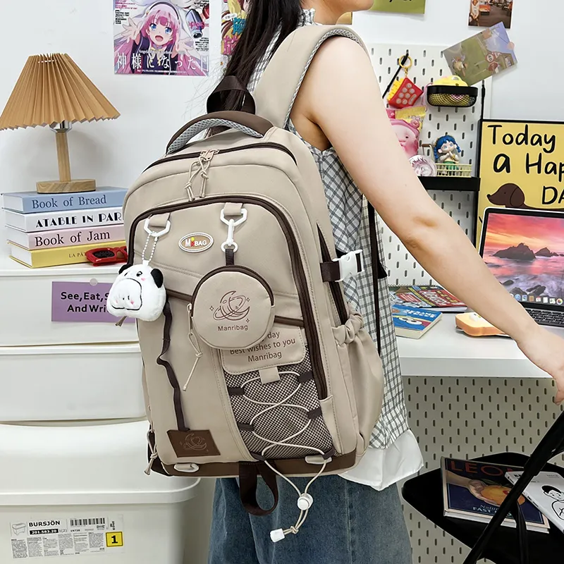 ZOGA Oxford Backpack Unisex Black/White/Purple/Blue/Coffee-24
