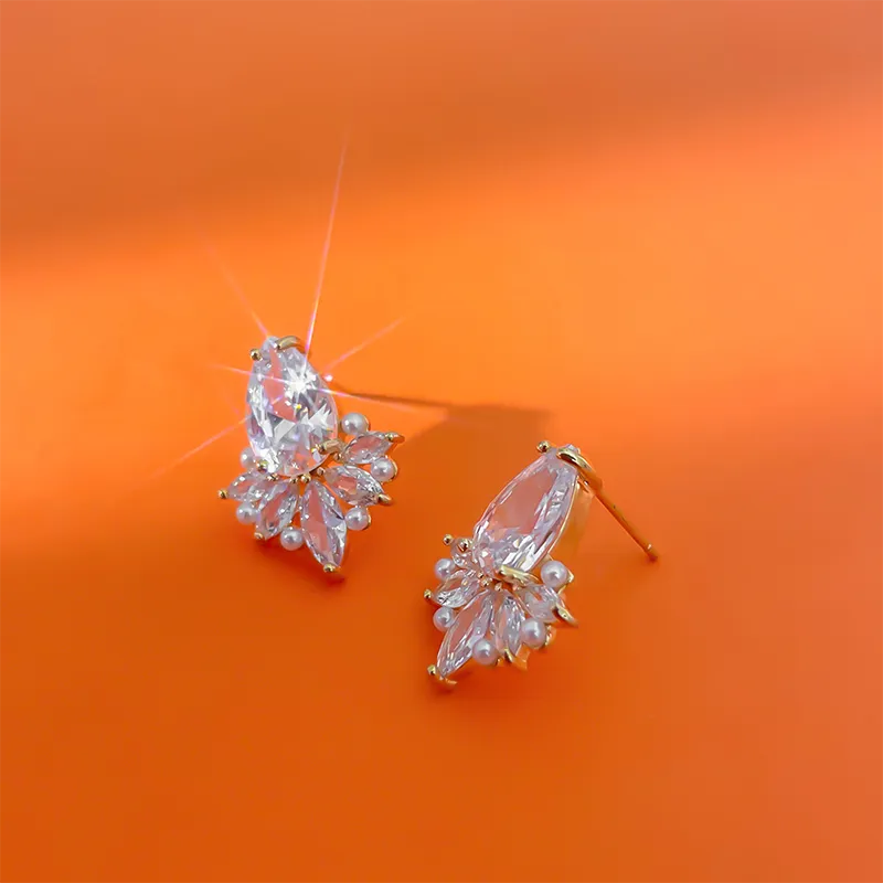 JOLLY SEASONS Copper Stud Earrings Women's-1