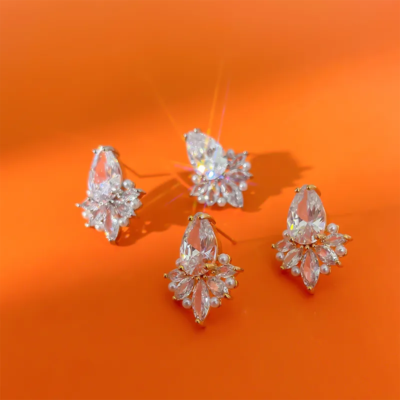 JOLLY SEASONS Copper Stud Earrings Women's-3
