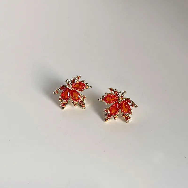 JOLLY SEASONS Copper Stud Earrings Women's-1