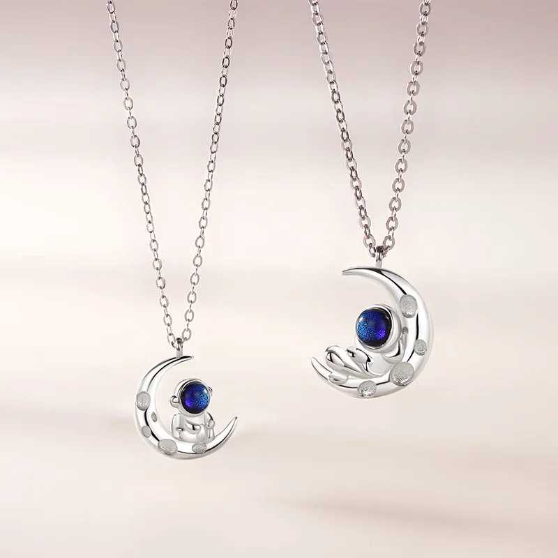 JOLLY SEASONS Colored Glaze Trendy Collarbone Gemstone Chain Unisex-2